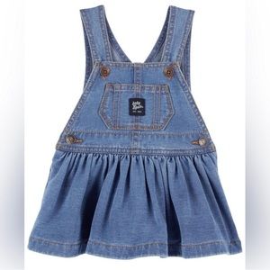 NWT Baby B’Gosh Baby Knit-Like Denim Jumper Dress | Size: 0-3 Months